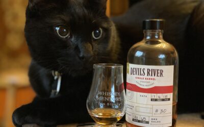 Chauncy posing with Whisky Mentors Devils River QS01 Candy Cane