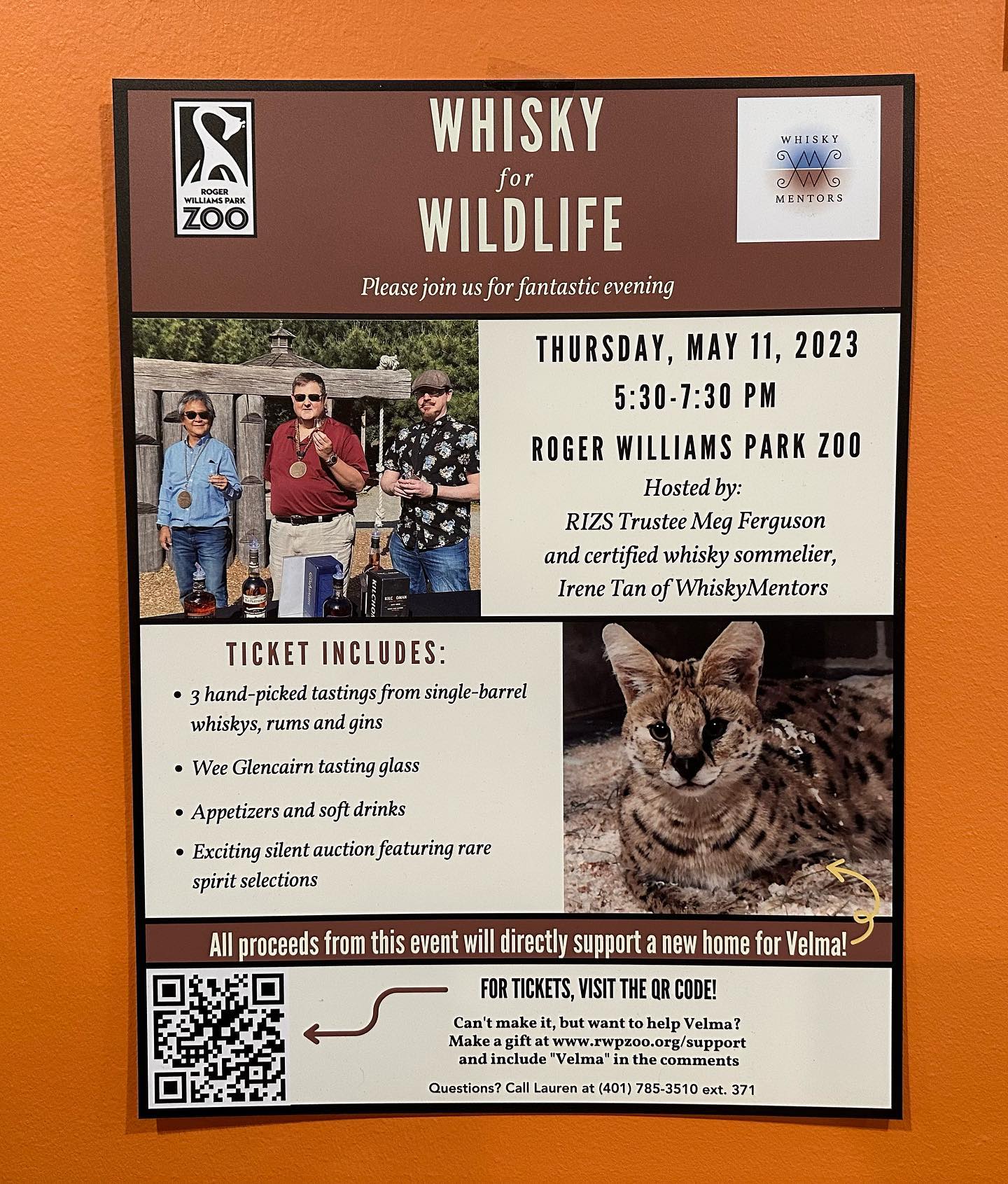 Whisky For Wildlife 2023 at Roger Williams Zoo May 11 5:30 pm to 7:30 pm